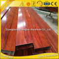 China Perfil de alumínio da extrusão da grão de madeira do fabricante de Alu para a decoração